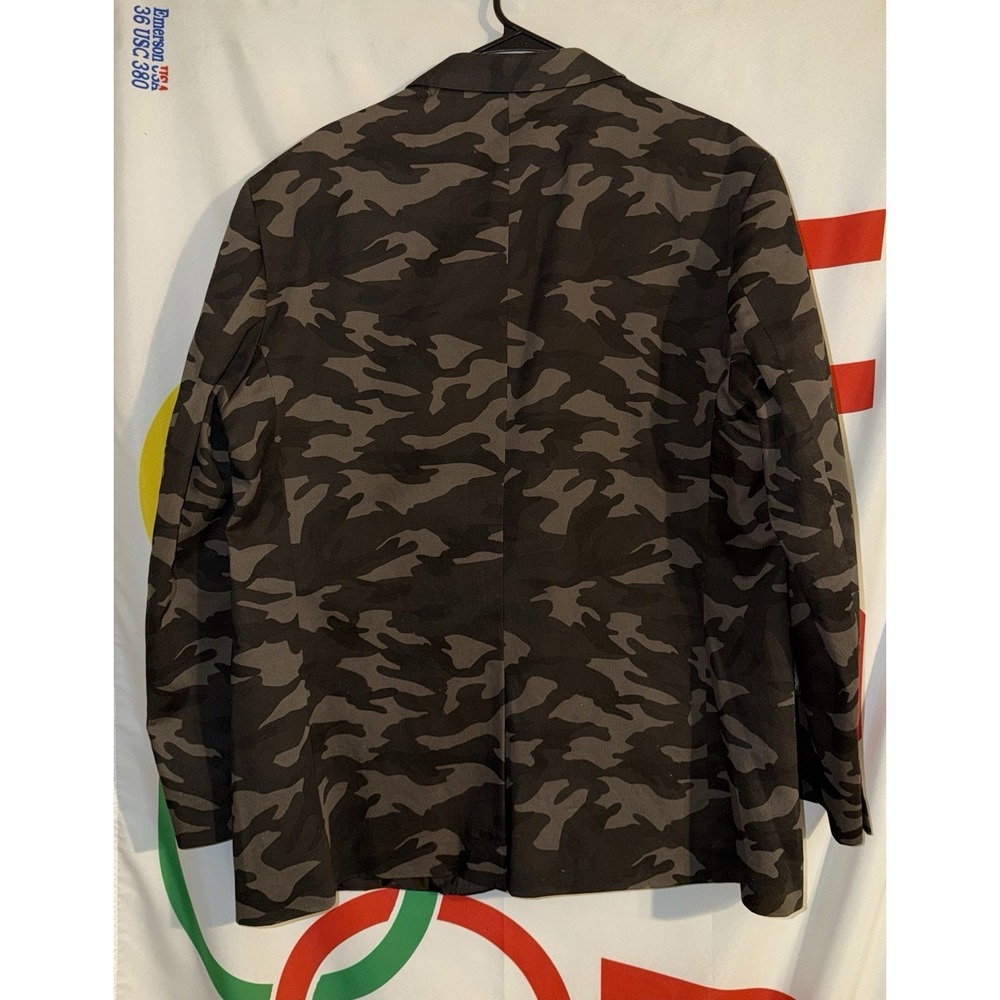 Madison Camo Blazer Sport Coat Mens 48R Two Button - Picture 4 of 8